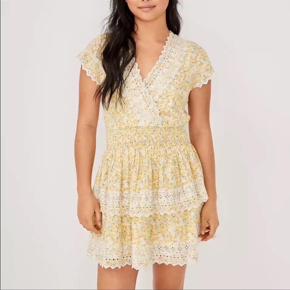 ✨NWT✨AMERICAN EAGLE Yellow Ruffled Sundress.